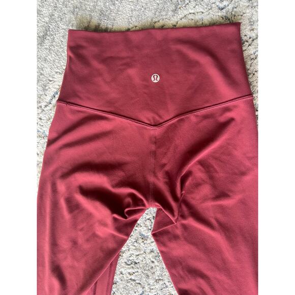 Lululemon Align High-Rise Pant 28" -Nulu- Color Mulled Wine- Size 4 - Picture 11 of 12